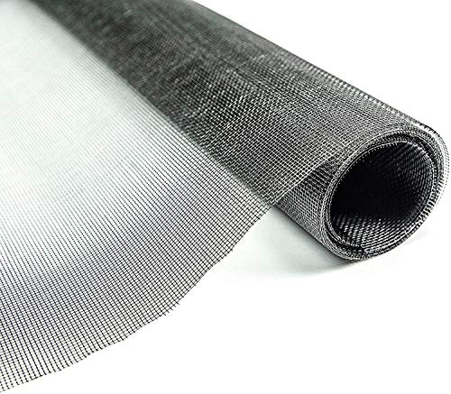 Fliegengitter Gewebe ClearAdvantage Insektenschutzgewebe für Fenster und Türen Meterware 200 cm breit schwarz von gewebe-profi