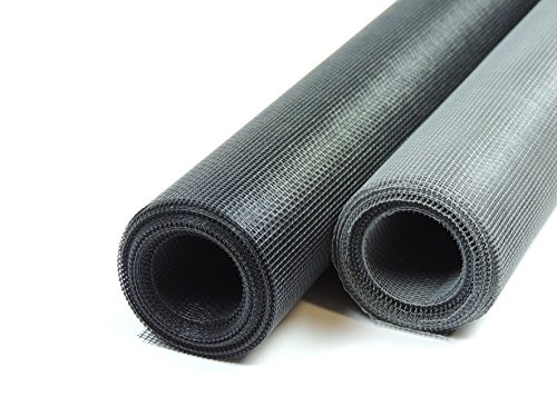 Fliegengitter Gewebe Meterware 120 cm breit in schwarz oder grau Insektenschutzgitter Fliegennetz Mückengitter Mückenschutz Moskitonetz Fiberglas Insektenschutz für Fenster und Türen Gaze (grau) von gewebe-profi