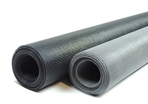 Fliegengitter Gewebe Meterware 80 cm breit in schwarz oder grau Insektenschutzgewebe Fliegengitter für Fenster und Türen Grundpreis m² 4,81 EUR (grau) von gewebe-profi
