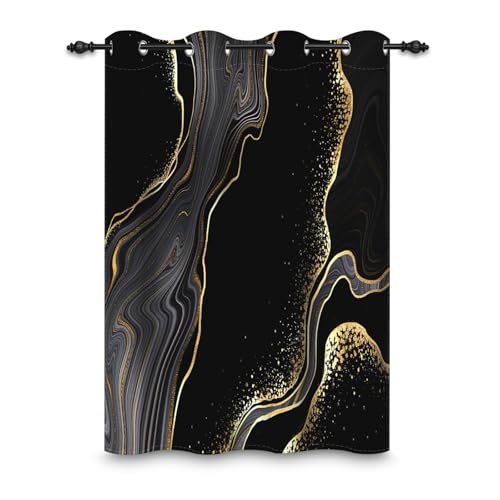 ggaimwf 107x160cm Marmor Ösenvorhang Abstrakt Moderne Kunst Goldstruktur Schwarz Grau Vintage-Steindruck Raumteiler Verdunkelungsvorhänge Fenstervorhänge für Schlafzimmer Wohnzimmer,1-Einzelpaneel ggaimwf 107x160cm Marmor Ösenvorhang Abstrakt Moderne Kunst Goldstruktur Schwarz Grau Vintage-Steindruck Raumteiler Verdunkelungsvorhänge Fenstervorhänge für Schlafzimmer Wohnzimmer,1-Einzelpaneel von ggaimwf