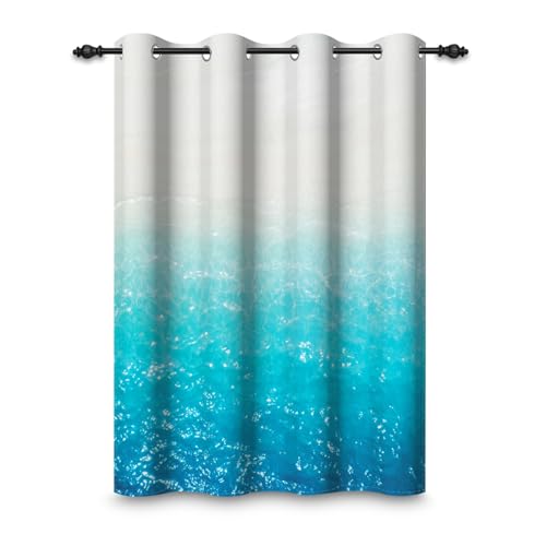 ggaimwf 107x160cm Ozean Meer Ösenvorhang Weißer Strand Grünes klares Meer Landschaft Naturlandschaft Urlaub Thermo Raumteiler Verdunkelung Fenstervorhänge für Schlafzimmer Wohnzimmer,1-Einzelpaneel ggaimwf 107x160cm Ozean Meer Ösenvorhang Weißer Strand Grünes klares Meer Landschaft Naturlandschaft Urlaub Thermo Raumteiler Verdunkelung Fenstervorhänge für Schlafzimmer Wohnzimmer,1-Einzelpaneel von ggaimwf