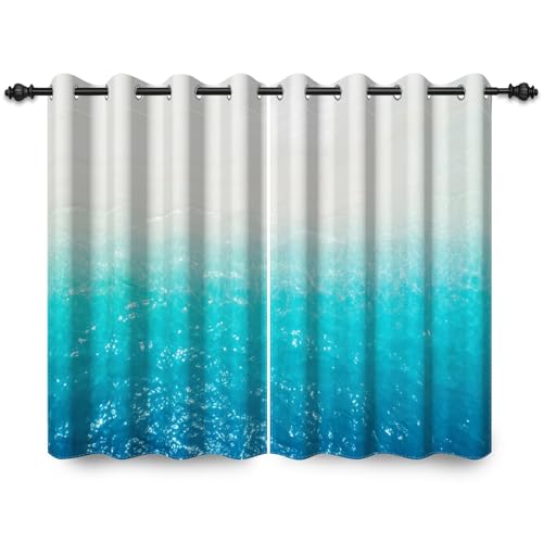 ggaimwf 107x160cm Ozean Meer Ösenvorhang Weißer Strand Grünes klares Meer Landschaft Naturlandschaft Urlaub Thermo Raumteiler Verdunkelung Fenstervorhänge für Schlafzimmer Wohnzimmer,2 paneel ggaimwf 107x160cm Ozean Meer Ösenvorhang Weißer Strand Grünes klares Meer Landschaft Naturlandschaft Urlaub Thermo Raumteiler Verdunkelung Fenstervorhänge für Schlafzimmer Wohnzimmer,2 paneel von ggaimwf