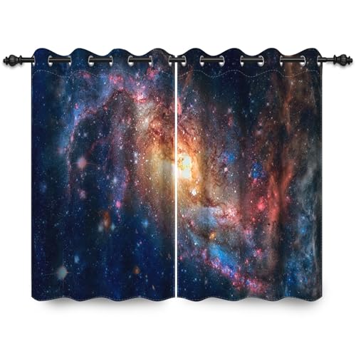 ggaimwf 117x183cm Galaxie Weltraum Ösenvorhang Nebel Universum Planeten Bunt Fantasie Sternenhimmel Thermo Raumteiler Verdunkelung Fenstervorhänge für Schlafzimmer Wohnzimmer,2 paneel ggaimwf 117x183cm Galaxie Weltraum Ösenvorhang Nebel Universum Planeten Bunt Fantasie Sternenhimmel Thermo Raumteiler Verdunkelung Fenstervorhänge für Schlafzimmer Wohnzimmer,2 paneel von ggaimwf