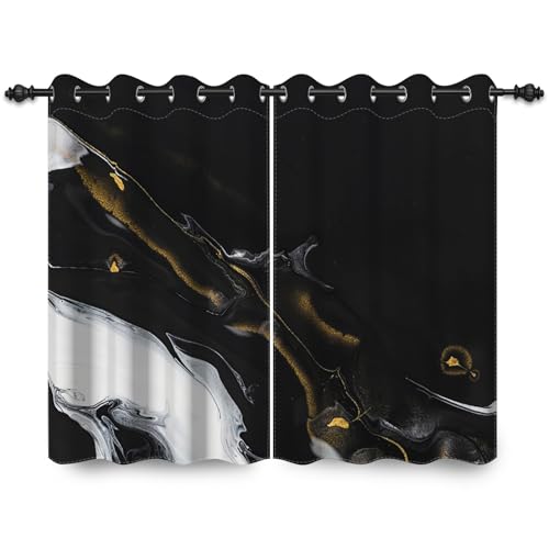 ggaimwf 117x229cm Marmor Ösenvorhang Abstrakt Moderne Kunst Goldstruktur Schwarz Weiß Vintage-Steindruck Raumteiler Verdunkelungsvorhänge Fenstervorhänge für Schlafzimmer Wohnzimmer,2 paneel ggaimwf 117x229cm Marmor Ösenvorhang Abstrakt Moderne Kunst Goldstruktur Schwarz Weiß Vintage-Steindruck Raumteiler Verdunkelungsvorhänge Fenstervorhänge für Schlafzimmer Wohnzimmer,2 paneel von ggaimwf