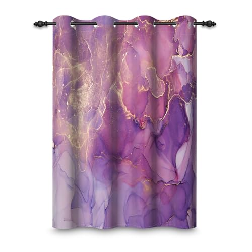 ggaimwf 132x214cm Marmor Ösenvorhang Abstrakt Moderne Kunst Goldstruktur Lila Luxus Vintage Steindruck Raumteiler Verdunkelungsvorhänge Fenstervorhänge für Schlafzimmer Wohnzimmer,1-Einzelpaneel ggaimwf 132x214cm Marmor Ösenvorhang Abstrakt Moderne Kunst Goldstruktur Lila Luxus Vintage Steindruck Raumteiler Verdunkelungsvorhänge Fenstervorhänge für Schlafzimmer Wohnzimmer,1-Einzelpaneel von ggaimwf