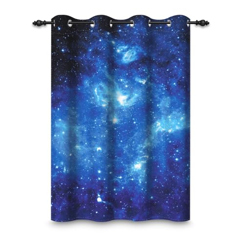 ggaimwf 135x175cm Galaxie Weltraum Ösenvorhang Nebel Universum Blau Milchstraße Fantasie Sternenhimmel Thermo Raumteiler Verdunkelung Fenstervorhänge für Schlafzimmer Wohnzimmer,1-Einzelpaneel ggaimwf 135x175cm Galaxie Weltraum Ösenvorhang Nebel Universum Blau Milchstraße Fantasie Sternenhimmel Thermo Raumteiler Verdunkelung Fenstervorhänge für Schlafzimmer Wohnzimmer,1-Einzelpaneel von ggaimwf