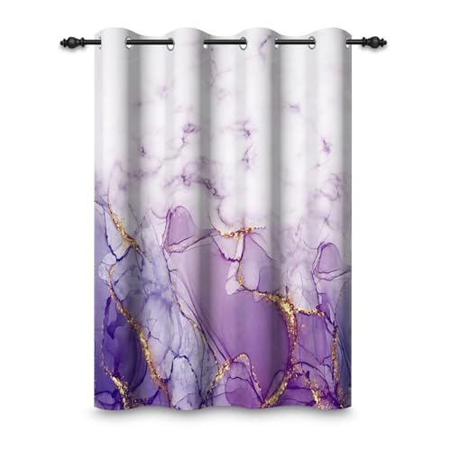 ggaimwf 135x175cm Marmor Ösenvorhang Abstrakt Moderne Kunst Goldstruktur Lila Ombre Vintage-Steindruck Raumteiler Verdunkelungsvorhänge Fenstervorhänge für Schlafzimmer Wohnzimmer,1-Einzelpaneel ggaimwf 135x175cm Marmor Ösenvorhang Abstrakt Moderne Kunst Goldstruktur Lila Ombre Vintage-Steindruck Raumteiler Verdunkelungsvorhänge Fenstervorhänge für Schlafzimmer Wohnzimmer,1-Einzelpaneel von ggaimwf
