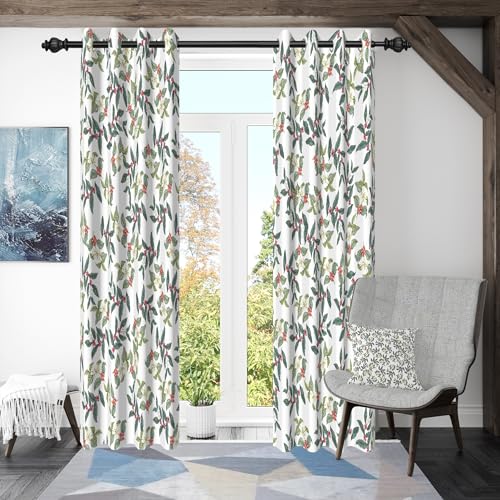 ggaimwf 135x229cm Vintage Blumen Ösenvorhang Botanik Zweige Blätter Obst Landhausstil Gemustert Thermo Raumteiler Verdunkelungsvorhänge Fenstervorhänge für Schlafzimmer Wohnzimmer,2 paneel ggaimwf 135x229cm Vintage Blumen Ösenvorhang Botanik Zweige Blätter Obst Landhausstil Gemustert Thermo Raumteiler Verdunkelungsvorhänge Fenstervorhänge für Schlafzimmer Wohnzimmer,2 paneel von ggaimwf