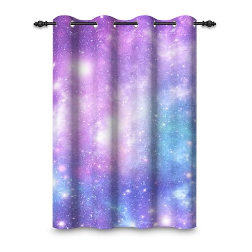 ggaimwf 135x245cm Galaxie Weltraum Ösenvorhang Nebel Universum Planeten Lila Blau Fantasie Sternenhimmel Thermo Raumteiler Verdunkelung Fenstervorhänge für Schlafzimmer Wohnzimmer,1-Einzelpaneel ggaimwf 135x245cm Galaxie Weltraum Ösenvorhang Nebel Universum Planeten Lila Blau Fantasie Sternenhimmel Thermo Raumteiler Verdunkelung Fenstervorhänge für Schlafzimmer Wohnzimmer,1-Einzelpaneel von ggaimwf