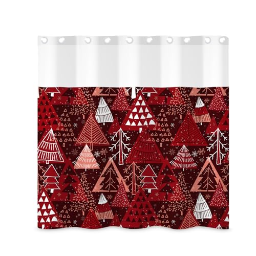 ggaimwf Duschvorhang- und Auskleidungsset ohne Haken, 180 x 180 cm, rote Bäume, botanisches Land, Duschvorhänge für Badezimmer, modernes Bauernhaus, Urlaub, festlich, glücklicher Winter ggaimwf Duschvorhang- und Auskleidungsset ohne Haken, 180 x 180 cm, rote Bäume, botanisches Land, Duschvorhänge für Badezimmer, modernes Bauernhaus, Urlaub, festlich, glücklicher Winter von ggaimwf