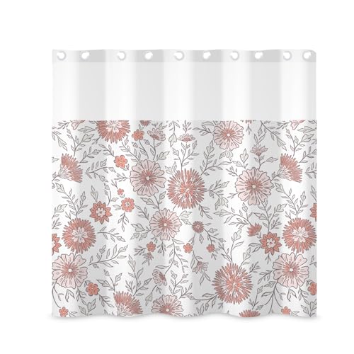 ggaimwf Duschvorhang- und Einlagen-Set ohne Haken, Blumenmuster, 180 x 180 cm, Blüte, lebendige wunderschöne Pflanzenblätter, zum Einrasten, Duschvorhänge für Badezimmer, Bauernhaus, rustikales ggaimwf Duschvorhang- und Einlagen-Set ohne Haken, Blumenmuster, 180 x 180 cm, Blüte, lebendige wunderschöne Pflanzenblätter, zum Einrasten, Duschvorhänge für Badezimmer, Bauernhaus, rustikales von ggaimwf