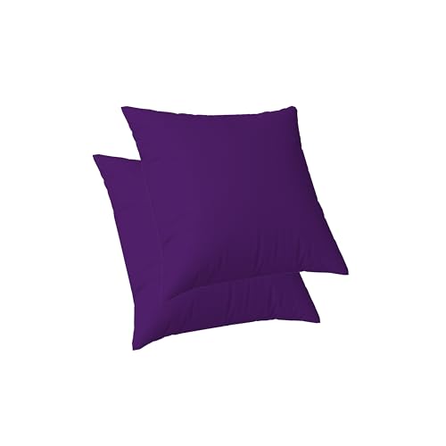 ggaimwf Einfarbige Leinen-Kissenbezüge für Sofas Kontinentales Kissen fürs Bett Doppelseitig Lila Handgemacht Quadratische Kissenhüllen mit unsichtbarem Reißverschluss, 40x40cm 2er Set ggaimwf Einfarbige Leinen-Kissenbezüge für Sofas Kontinentales Kissen fürs Bett Doppelseitig Lila Handgemacht Quadratische Kissenhüllen mit unsichtbarem Reißverschluss, 40x40cm 2er Set von ggaimwf