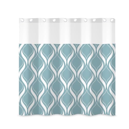 ggaimwf Geometrischer Duschvorhang und Liner Set ohne Haken, abstraktes Argyle-Morandi-Duschvorhänge für Badezimmer, modernes kariertes Gitter, 180 x 180 cm ggaimwf Geometrischer Duschvorhang und Liner Set ohne Haken, abstraktes Argyle-Morandi-Duschvorhänge für Badezimmer, modernes kariertes Gitter, 180 x 180 cm von ggaimwf