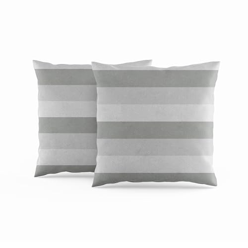 ggaimwf Gestreifte Kissenbezüge Hellgrau Modernes Kunstkissen Klassisch Minimalistisch Kontinentale Kissenbezüge Leinen Wohnzimmer Heimdekor Sofa Bett Kissen Neutral Doppelseitig 40x40cm 2er-Pack ggaimwf Gestreifte Kissenbezüge Hellgrau Modernes Kunstkissen Klassisch Minimalistisch Kontinentale Kissenbezüge Leinen Wohnzimmer Heimdekor Sofa Bett Kissen Neutral Doppelseitig 40x40cm 2er-Pack von ggaimwf