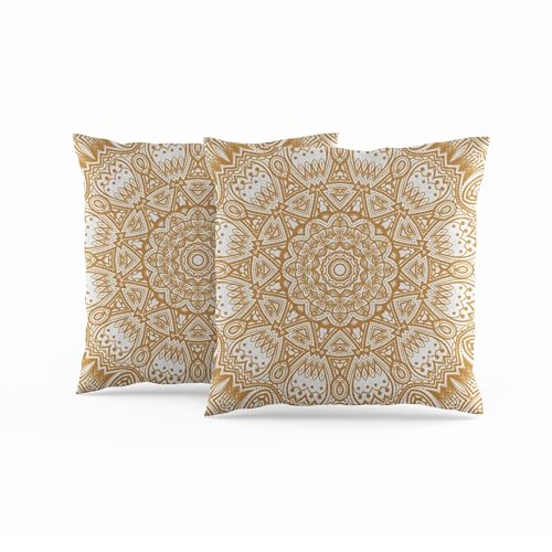 ggaimwf Marokkanische Kissenbezüge 40x40cm Gelb Ethnische Boho-Kissen Indischer Stil Abstrakt Mandala Arabeske Meditation Hippie Modern Kissenhülle werfen für Sofa Wohnzimmer Bett Kissenbezug 2er-Set ggaimwf Marokkanische Kissenbezüge 40x40cm Gelb Ethnische Boho-Kissen Indischer Stil Abstrakt Mandala Arabeske Meditation Hippie Modern Kissenhülle werfen für Sofa Wohnzimmer Bett Kissenbezug 2er-Set von ggaimwf