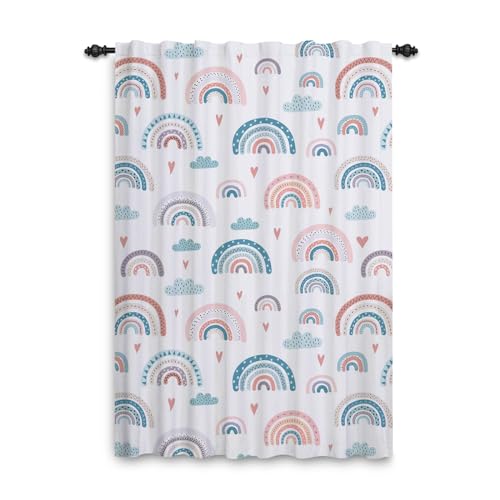 ggaimwf Regenbogenvorhänge mit Bleistiftfalten Hobo-Buntes Cartoon-Muster Regenbogenvorhänge Kinderzimmer Fensterbehandlung für Mädchen Wohnzimmer Kinderzimmer Café Vorhang 135x245cm 1 Panel ggaimwf Regenbogenvorhänge mit Bleistiftfalten Hobo-Buntes Cartoon-Muster Regenbogenvorhänge Kinderzimmer Fensterbehandlung für Mädchen Wohnzimmer Kinderzimmer Café Vorhang 135x245cm 1 Panel von ggaimwf