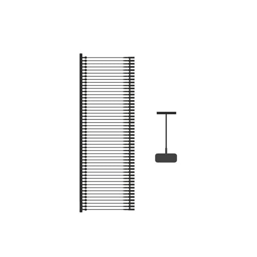 Heftfäden STANDARD für Etikettierpistole Kunststofffäden Anschießpistole Tag Pins aus schwarzem Kunststoff (5.000 Stück standard schwarz, 25mm) von ggm