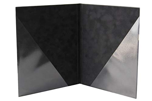 ggm® Chormappe Scarlett DIN A4 Standard, Mircofaser Optik, Farbe: schwarz von ggm