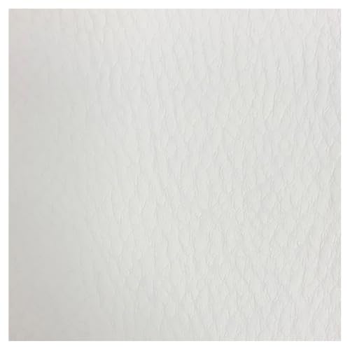ggm® Kunstleder PVC Trend, Breite 140 cm, Meterware, Farben wählbar (weiß) von ggm