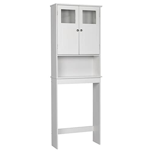 Badezimmerschrank, Toilettenschrank, Doppeltür-Mittelplatte, abnehmbar, dreistöckig, wandmontiert, stehend, Badezimmerschrank (D wie abgebildet) von ghghnrtgefrgnhnxdf