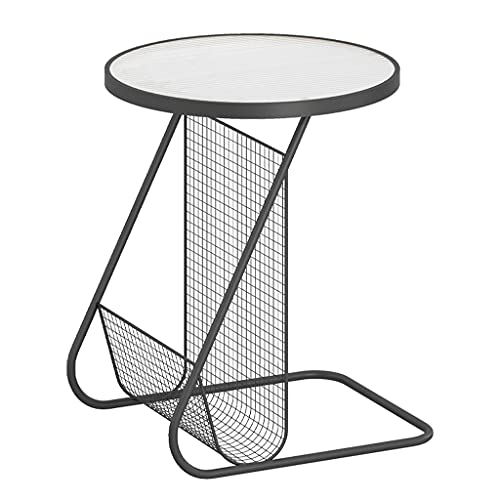 Balkon-Beistelltisch, Glassofa-Ecktisch, Nachttisch (Farbe: A) (D) von ghghnrtgefrgnhnxdf