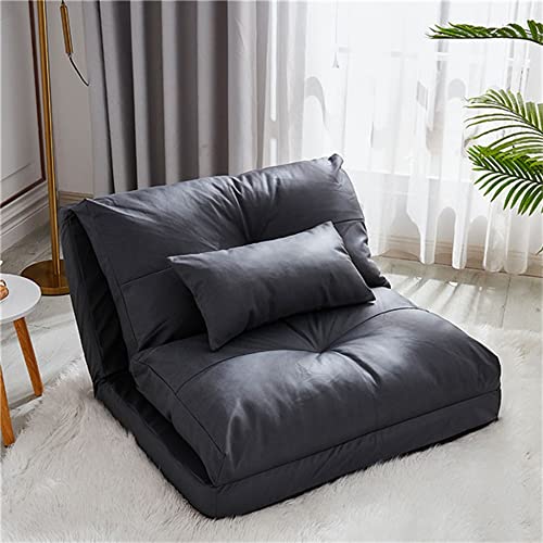 Faltbare Liegesitz-Couch mit Liegeposition, verstellbare Bodencouch und Sofa für Wohnzimmer und Schlafzimmer, Dunkelgrau, 53 x 64 cm Faltbare Liegesitz-Couch mit Liegeposition, verstellbare Bodencouch und Sofa für Wohnzimmer und Schlafzimmer, Dunkelgrau, 53 x 64 cm von ghghnrtgefrgnhnxdf