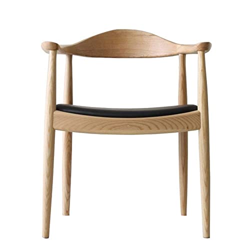 Fashion Kennedy Stuhl Rückenlehne Armlehne Cafe Club Hotel Stuhl Nordic Massivholz Esszimmerstuhl (Farbe: E, Größe: 1code) (D 1code) von ghghnrtgefrgnhnxdf