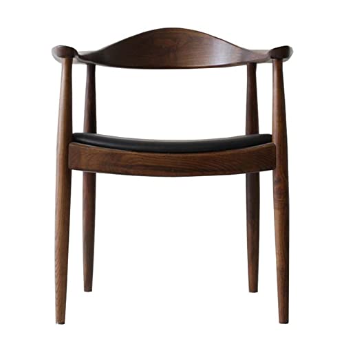 Fashion Kennedy Stuhl Rückenlehne Armlehne Cafe Club Hotel Stuhl Nordic Massivholz Esszimmerstuhl (Farbe: E, Größe: 1code) (E 1code) von ghghnrtgefrgnhnxdf