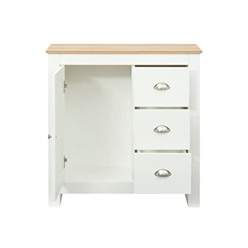 Küchenanrichte Weiß Esszimmer Selbstlagerschrank Flur Wohnzimmer TV Schrank Schubladen und 2 Türen (D wie abgebildet) von ghghnrtgefrgnhnxdf