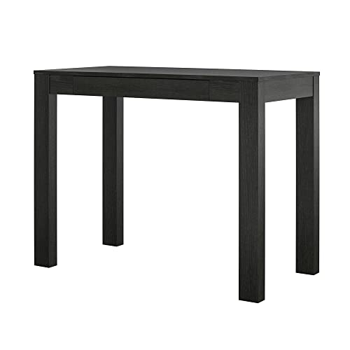 Minimalistischer Schreibtisch mit Aufbewahrungsschublade, Arbeitszimmertisch für Laptop und Papiere, Heimbüro-Möbel (Farbe: Schwarz) (D) von ghghnrtgefrgnhnxdf