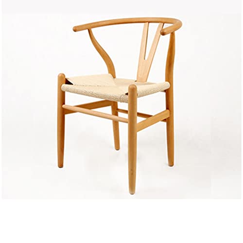 Nordische Massivholz-Rattan-Esszimmerstühle für Esszimmer, Haushalt, Rückenlehne, Rattanstuhl, Designer-Freizeit-Teestuhl, Heimstuhl (Farbe: D, Größe: 1 Code) (Schwarz 1Code) von ghghnrtgefrgnhnxdf