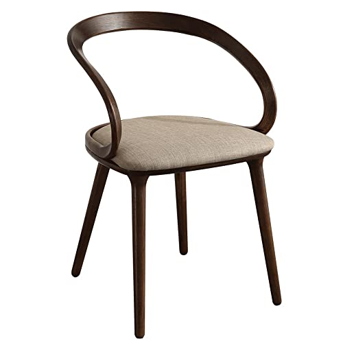 Outdoor Garten Casual Büro Esszimmerstühle Design Holz Rattan Armlehne Esszimmerstühle Bequeme Balkonmöbel (Farbe: D, Größe: 1 Code) (D 1 Code) von ghghnrtgefrgnhnxdf