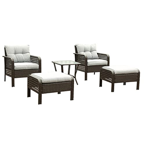 Rattan-Gartenmöbel-Set, Sofatyp, Aussehen, allgemeine Verwendung, Materialspezifische Verwendung (D wie abgebildet) von ghghnrtgefrgnhnxdf