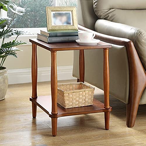 Sofa-Seite, mehrere Massivholzecke, mehrere Schränke, kleiner Teetisch, Mini-Wohnzimmer-Seitenschrank, Eckschrank (Farbe: Walnussholz, Größe: 45 x 40 x 50) (Nussbaum-Farbe: 45 x 40 x 50) von ghghnrtgefrgnhnxdf