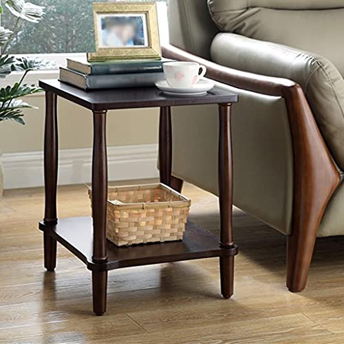 Sofa-Seite, mehrere Massivholzecke, mehrere Schränke, kleiner Teetisch, Mini-Wohnzimmer-Seitenschrank, Eckschrank (Farbe: Walnussholz, Größe: 45 x 40 x 50) (schwarze Walnuss-Farbe, 45 x 40 x 50) von ghghnrtgefrgnhnxdf