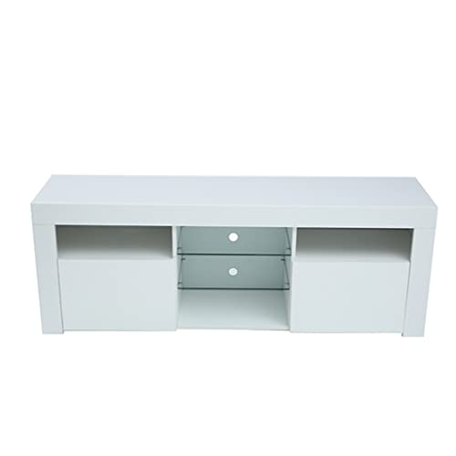 TV-Sender, 145 cm, mattes Gehäuse, hoher Licht-Front-TV-Schrank mit 16 farbigen LED-Lichtmöbeln (Farbe: D, Größe: 57 x 13 x 2,3 Zoll) (D 57 x 13 x 2,3 Zoll) von ghghnrtgefrgnhnxdf
