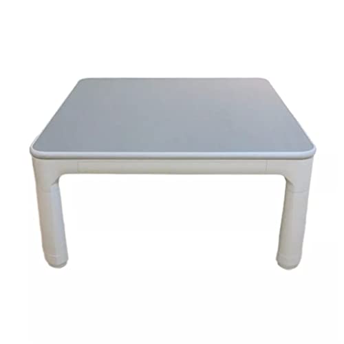 Table Casual 75 cm Square Japanese Furniture Legs Folding Reversible Top White/Gray for 3-2 Persons (OneColor 75x75x38cm) von ghghnrtgefrgnhnxdf