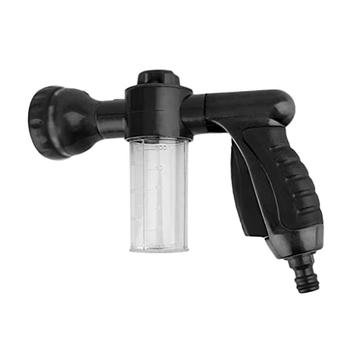 Tragbare automatische Schaumlanze Wasserpistole Hochdruck 3 Grade Düse Jet Autowaschanlage Sprüher Reinigungswerkzeug Gartenwaschwerkzeuge (Farbe: Schwarz) von ghghnrtgefrgnhnxdf