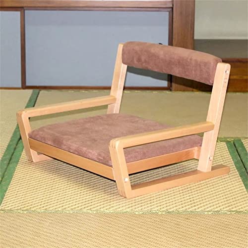 Wohnzimmermöbel, Akzentstuhl, Holz, beinlos, Boden-Sitz, ideal zum Lesen, Fernsehen (D 47 x 47 x 36 cm) von ghghnrtgefrgnhnxdf