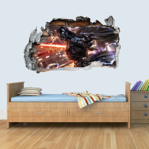 GNG Starwars Darth Vader Smashed Wandtattoo Poster 3D Kunst Aufkleber Vinyl Zimmer M von giZmoZ n gadgetZ