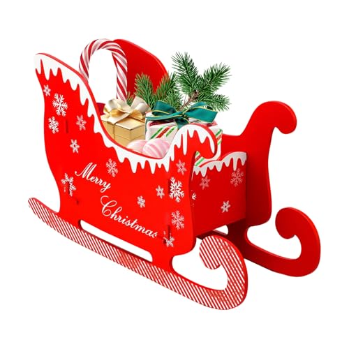 Christmas Sleigh Dekoration | Weihnachtliche Große Dekoration - Weihnachtsschlitten Tischdekoration Deko | Für Innenbereich Terrasse Garten Weihnachtstisch Christmas Sleigh Dekoration | Weihnachtliche Große Dekoration - Weihnachtsschlitten Tischdekoration Deko | Für Innenbereich Terrasse Garten Weihnachtstisch von gifyym