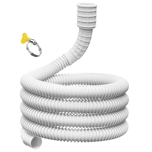 Entfeuchtungstrainerschlauch - Flexibler Entfeuchterschlauch - Flexible Rohr Mit Nackkautschukadapter | Universelle Passform Für Luftenthummere, Gartenhähne Und Waschmaschinen von gifyym