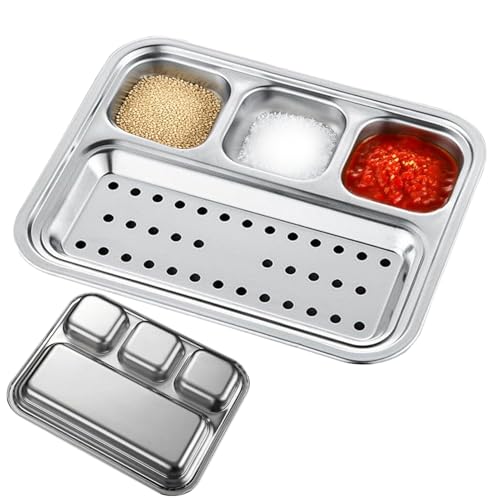 Geteilte Serviergerichte - Geteiltes Dip Teller Set | Gewürz Soßen Dip Platten Unterteilt | Servierteller Für Barbecue Gewürze Ketchup Party Camping Sushi Vorspeisen Geteilte Serviergerichte - Geteiltes Dip Teller Set | Gewürz Soßen Dip Platten Unterteilt | Servierteller Für Barbecue Gewürze Ketchup Party Camping Sushi Vorspeisen von gifyym