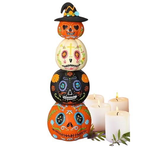Halloween Dekoration - 4er Set Halloween Aufblasbare Kürbis Tumbler | Tumbler Hallowean Deko Für Tischdeko, Garten, Wohnzimmer, Party, Flur & Schreibtisch | Gestapelte Orange, Schwarze & Weiße Kürbi Halloween Dekoration - 4er Set Halloween Aufblasbare Kürbis Tumbler | Tumbler Hallowean Deko Für Tischdeko, Garten, Wohnzimmer, Party, Flur & Schreibtisch | Gestapelte Orange, Schwarze & Weiße Kürbi von gifyym
