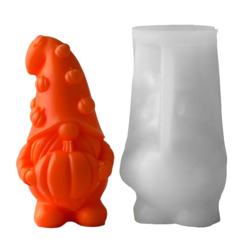 Halloween Silikon-Kerzenform - Silikonform | 3D- Kerzenform | Wiederverwendbare Herbst-Halloween-Thanksgiving-Silikonform Für Schokolade, Süßigkeiten, Fondant, Seifenherstellung, Bastelarbe Halloween Silikon-Kerzenform - Silikonform | 3D- Kerzenform | Wiederverwendbare Herbst-Halloween-Thanksgiving-Silikonform Für Schokolade, Süßigkeiten, Fondant, Seifenherstellung, Bastelarbe von gifyym