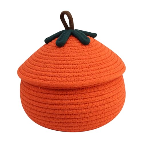 Halloween -korb - Gewebter behälter Mit Deckel - Orange Gewebter Seilbeutel | Netter Herbstkorb Für Wohnzimmer, Schlafzimmer Oder Eingang Halloween -korb - Gewebter behälter Mit Deckel - Orange Gewebter Seilbeutel | Netter Herbstkorb Für Wohnzimmer, Schlafzimmer Oder Eingang von gifyym