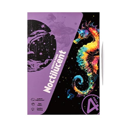 Kratzpapierkunst | Handwerksnotizen Magie - Kratzbemalungswelt | Scratchboard Für Erwachsene | Zeichnungsbretter Für Teenager Girls Ostern Weihnachten Weihnachtsgeschenke Ƒor Kinder von gifyym