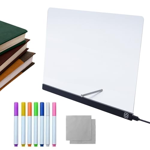 LCD Schreibtafel - Leuchtende LED Trockenabwischbare Tafeln | Wiederverwendbare Acryl Notiztafel Leuchtmemo Für Zuhause Basteln Spiele Üben Reise Party Unterricht Unterhaltung LCD Schreibtafel - Leuchtende LED Trockenabwischbare Tafeln | Wiederverwendbare Acryl Notiztafel Leuchtmemo Für Zuhause Basteln Spiele Üben Reise Party Unterricht Unterhaltung von gifyym