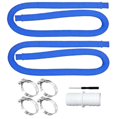 Poolschlauch | 99 cm Flexibler Poolschlauch | Robustes Verbindungsstück Mit 4 Klemmen Flexibel Für Wasserfall Anschlüsse von gifyym