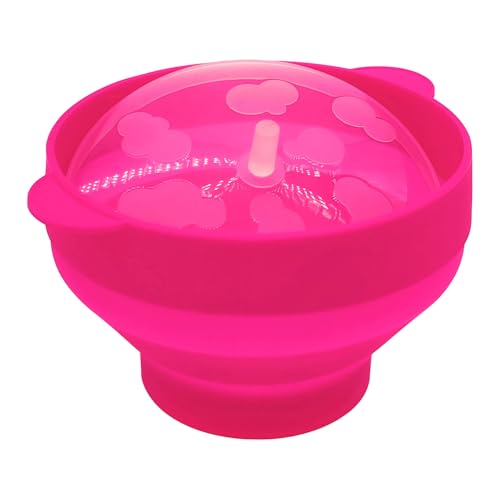 Pop -Mais -Mikrowelle - Faltbare Popcornschale - Puffed Corn Machine Für | Popper Ohne BPA Mit Blumenabdeckung - Gesunder Und Schneller Snack von gifyym